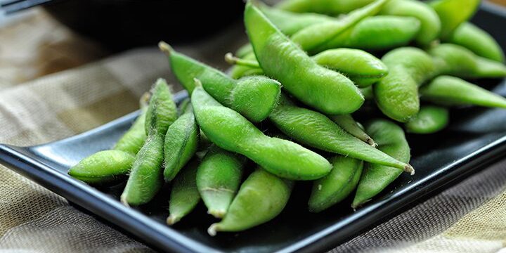 A plate of edamame