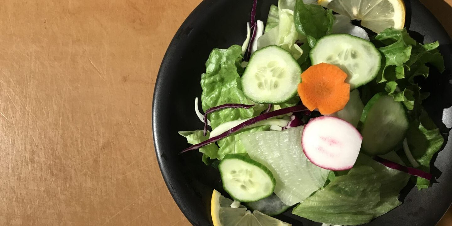 Green salad dish