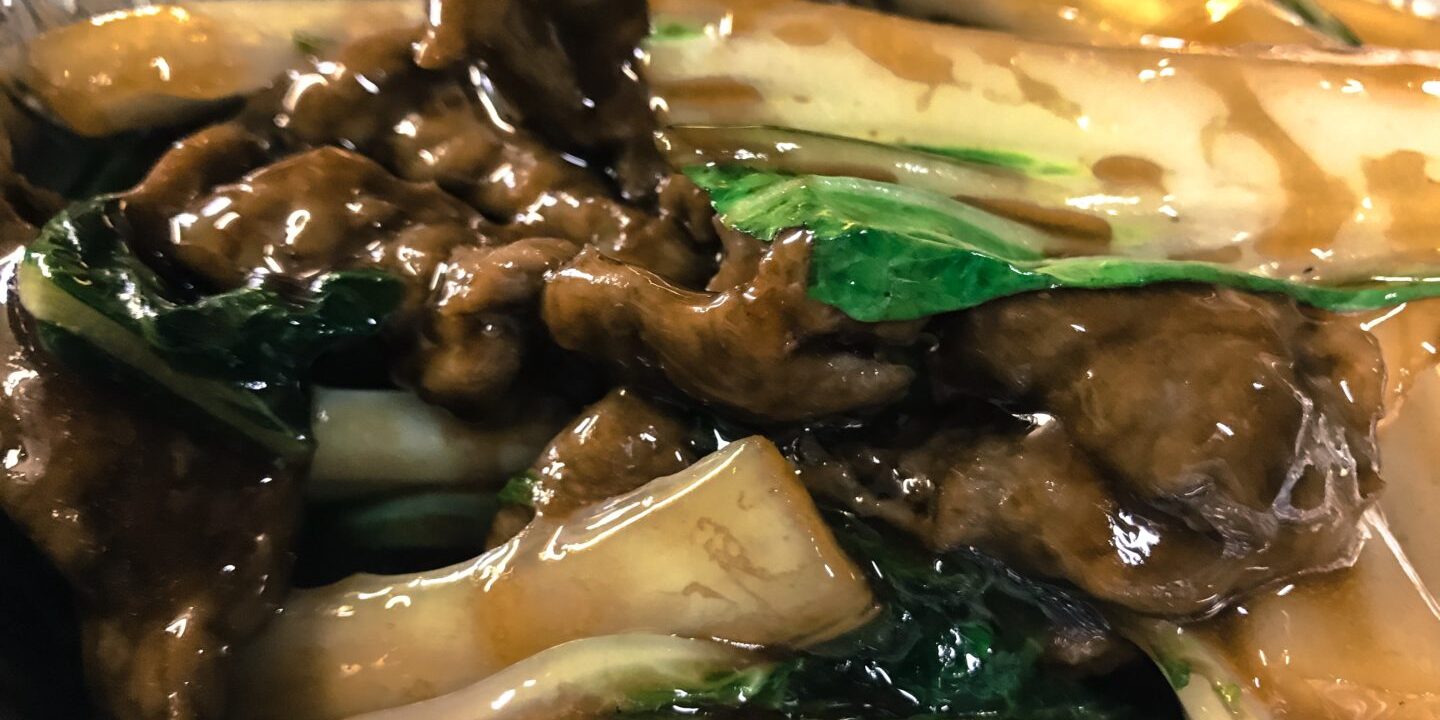 Beef with Chinese Greens dish