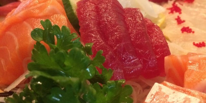 A sashimi boat