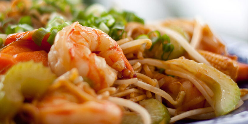 A Chinese dish containing shrimp